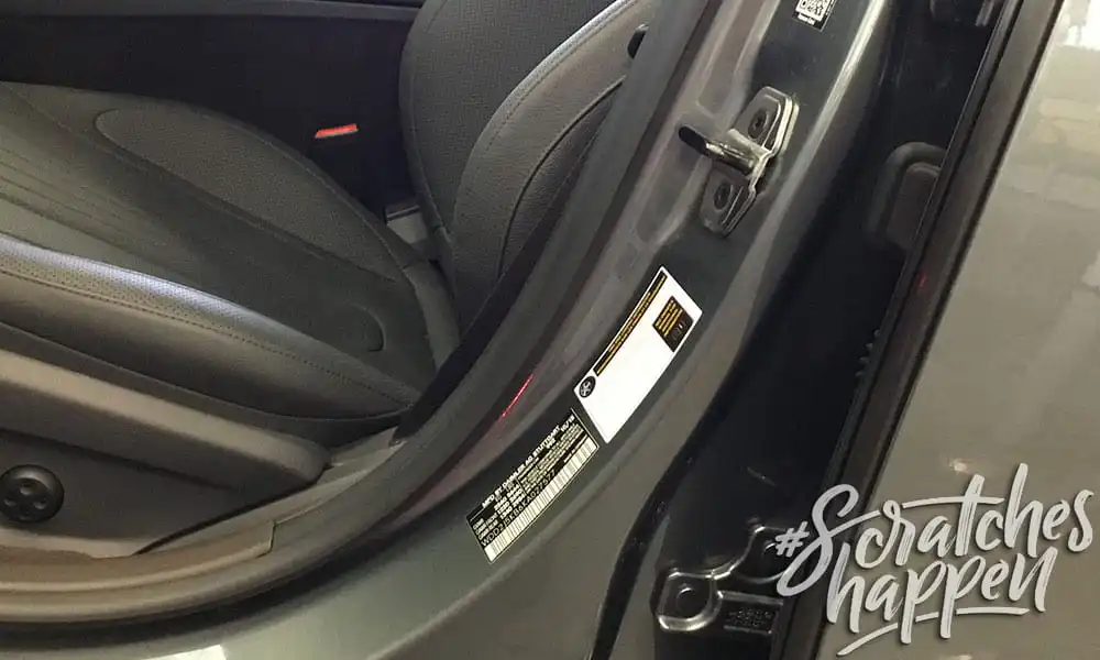 Mercedes-Benz Paint Code Location (Wide) Mercedes-Benz Paint Code Location (Wide)