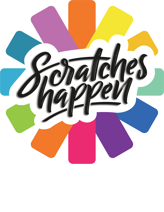 ScratchesHappen Logo w/ Tagline